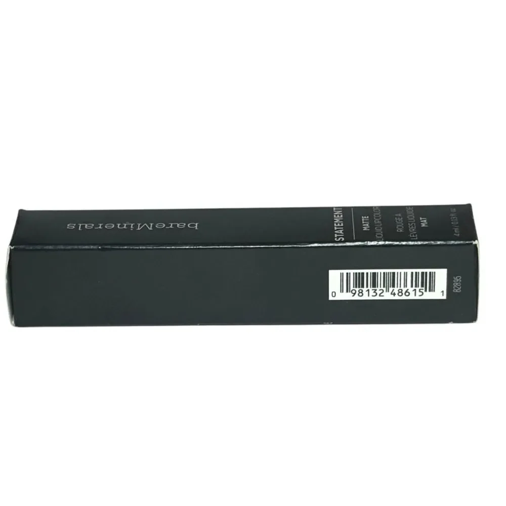 BareMinerals Statement Matte Liquid Lipstick Juicy Poppy Red Moisturizing NWT